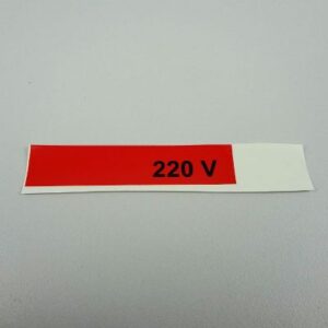 ETIQUETA DE VOLTAGEM 220V- GRF.02.0023