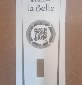 ETIQUETA QUADRO DE COMANDO AUTOCLAVE AVI 08 LITROS LA BELLE